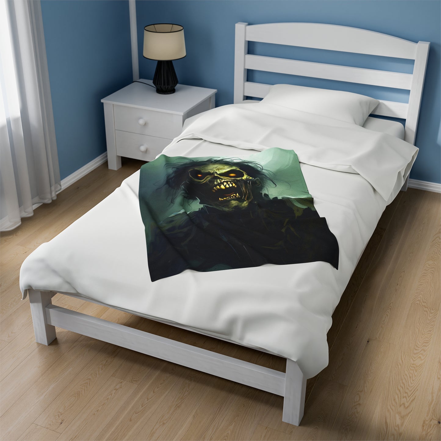 Halloween Horor Blanket - Zombie Portrait - Halloween Gift