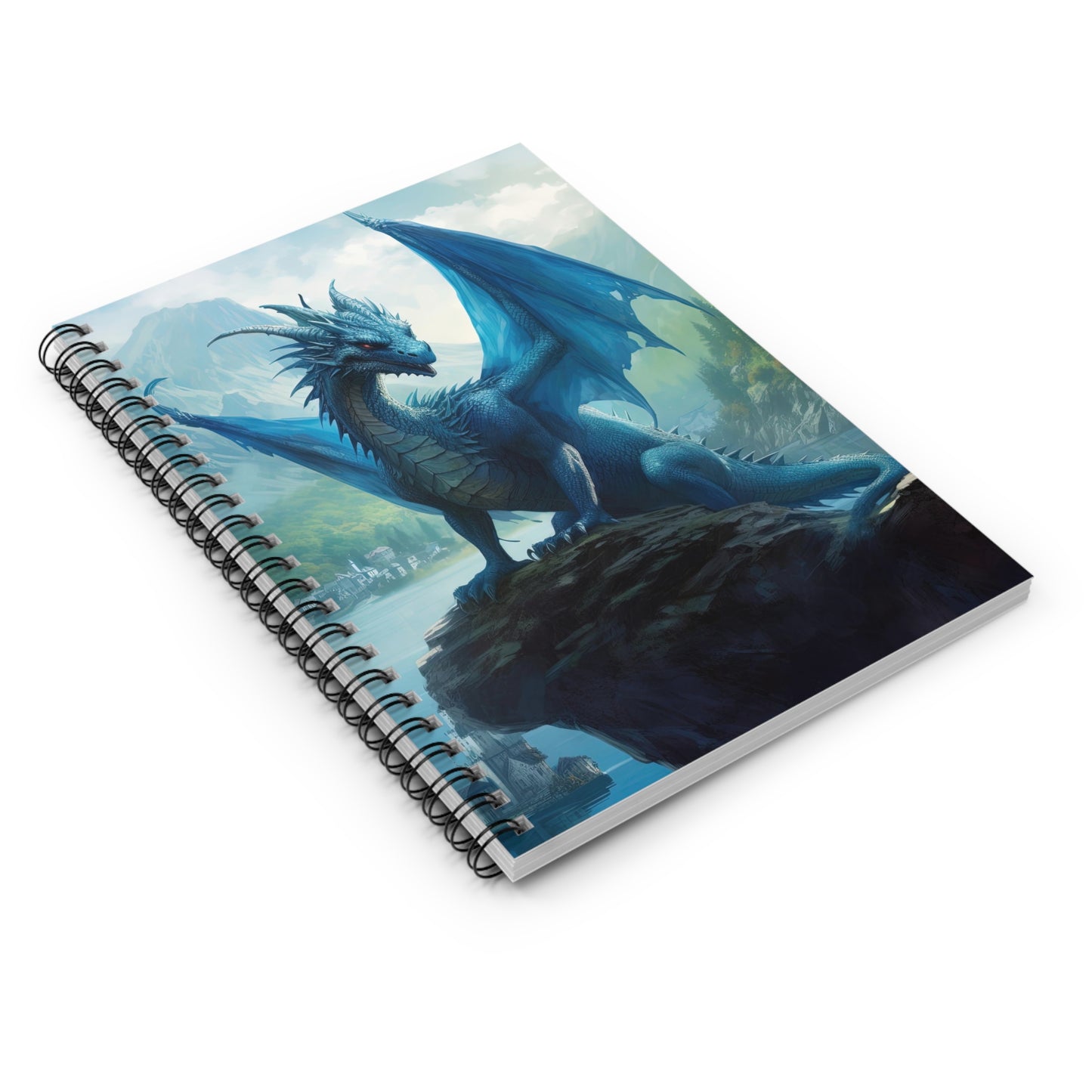 Spiral Notebook - Ruled Line - Blue Dragon of the Blue Mountain