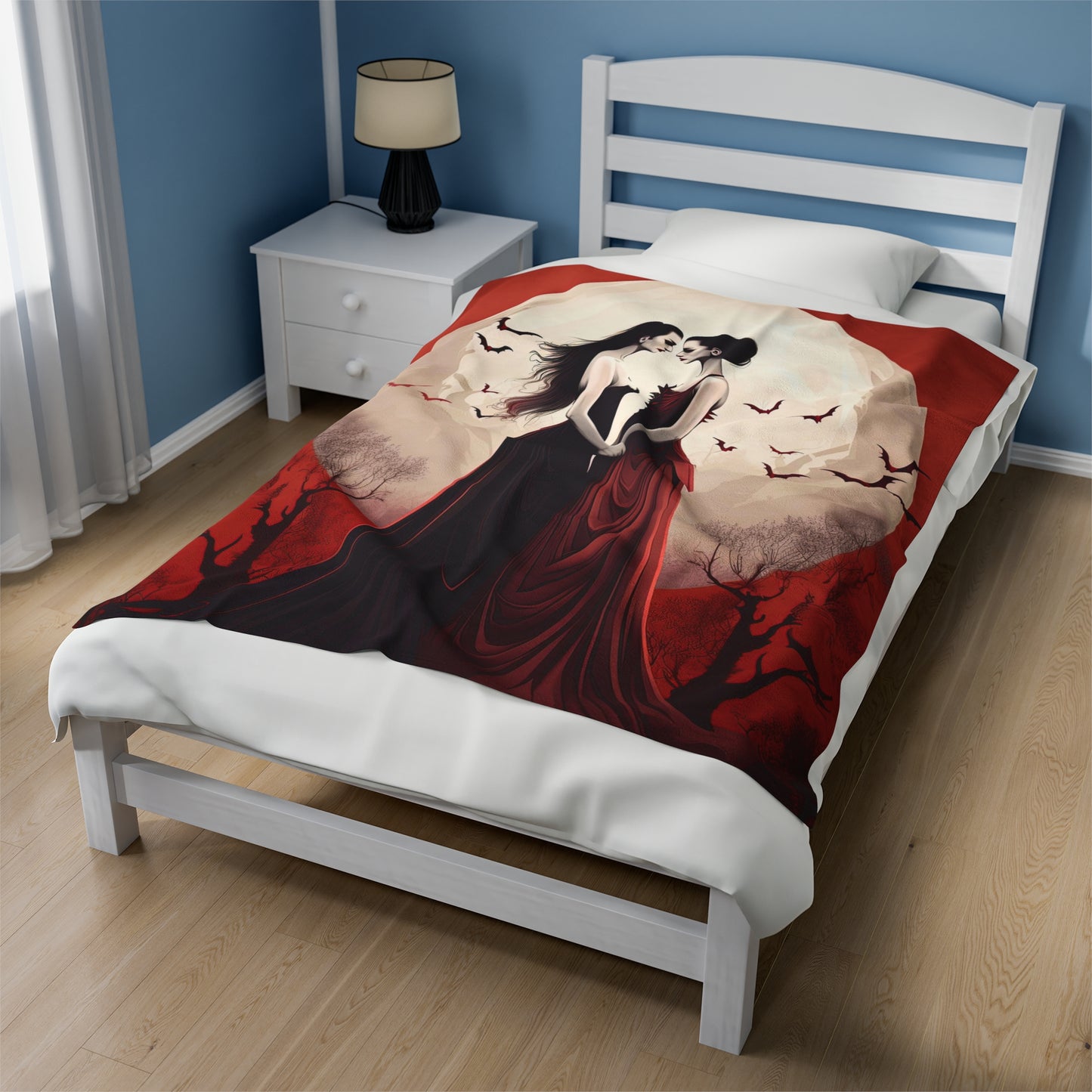 Lesbian Vampires Blanket - Eternal Bonds: Love Among Female Vampires