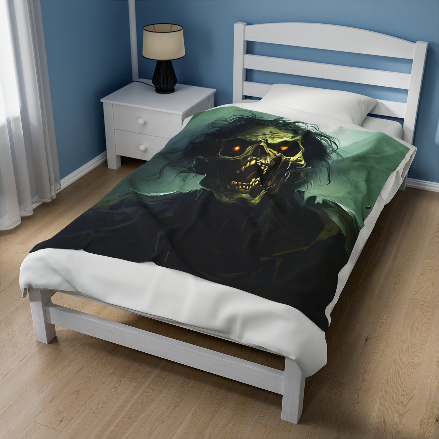 Halloween Horor Blanket - Zombie Portrait - Halloween Gift
