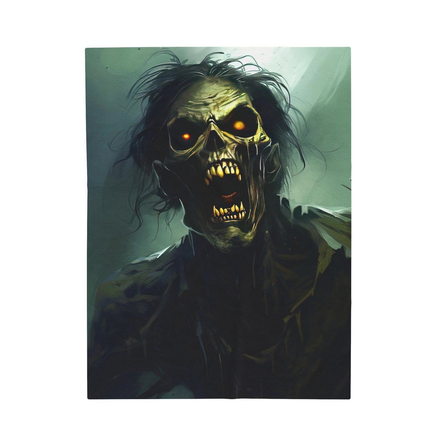 Halloween Horor Blanket - Zombie Portrait - Halloween Gift