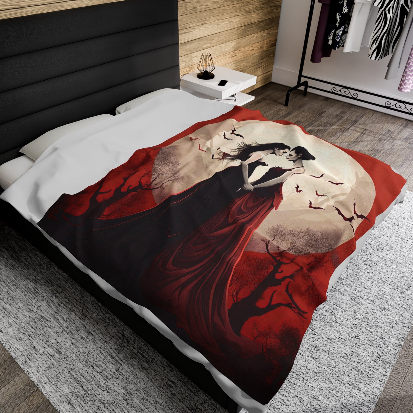 Lesbian Vampires Blanket - Eternal Bonds: Love Among Female Vampires