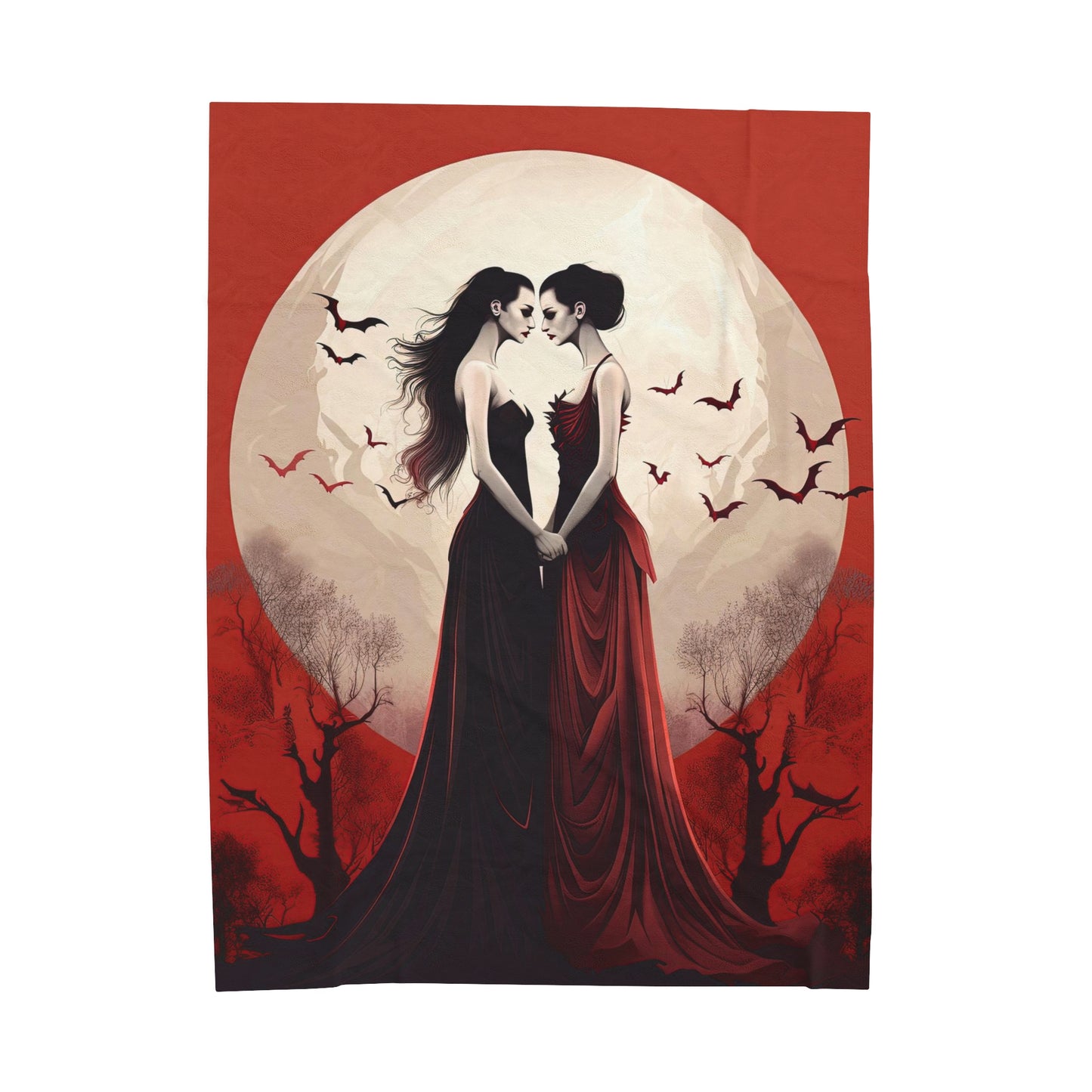 Lesbian Vampires Blanket - Eternal Bonds: Love Among Female Vampires
