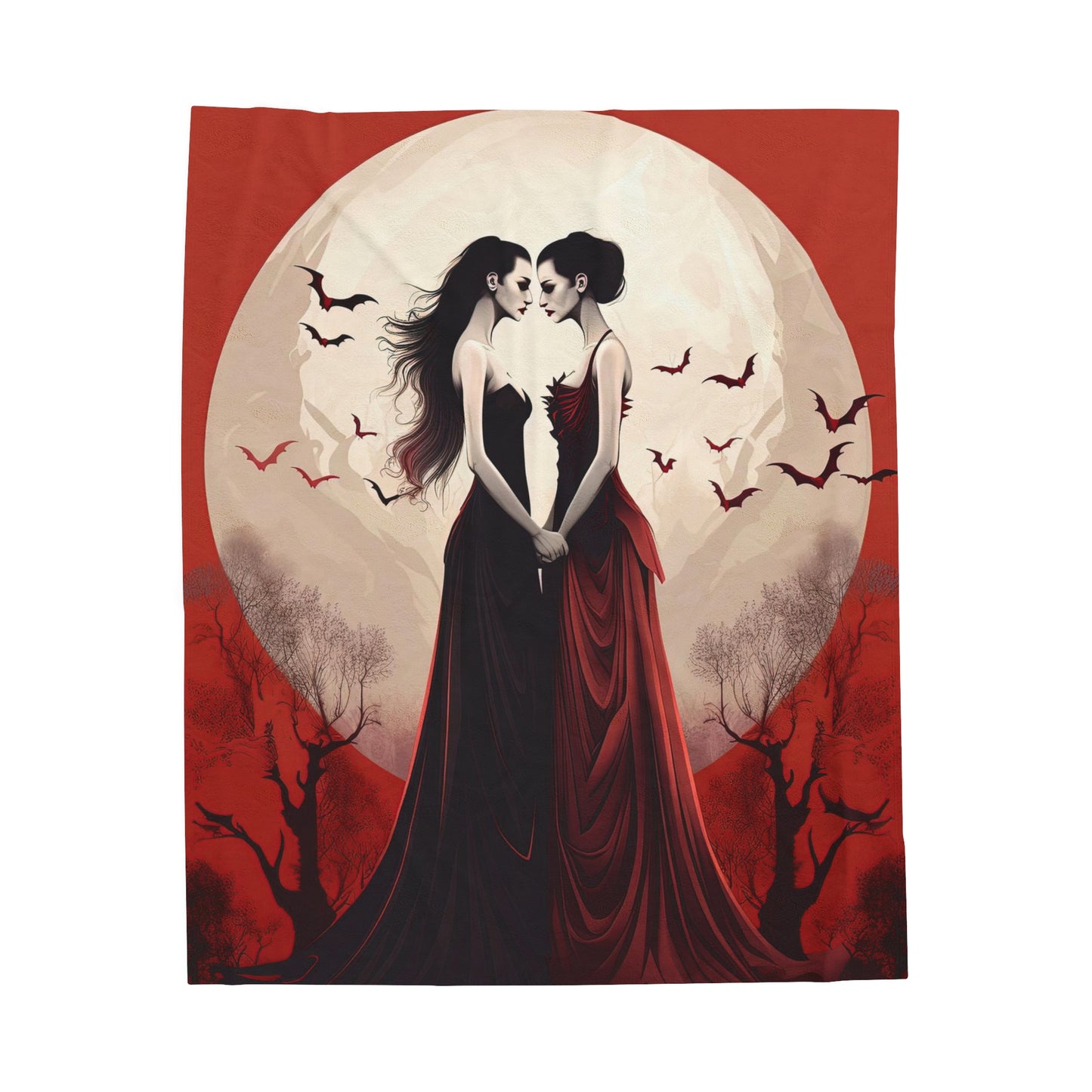 Lesbian Vampires Blanket - Eternal Bonds: Love Among Female Vampires