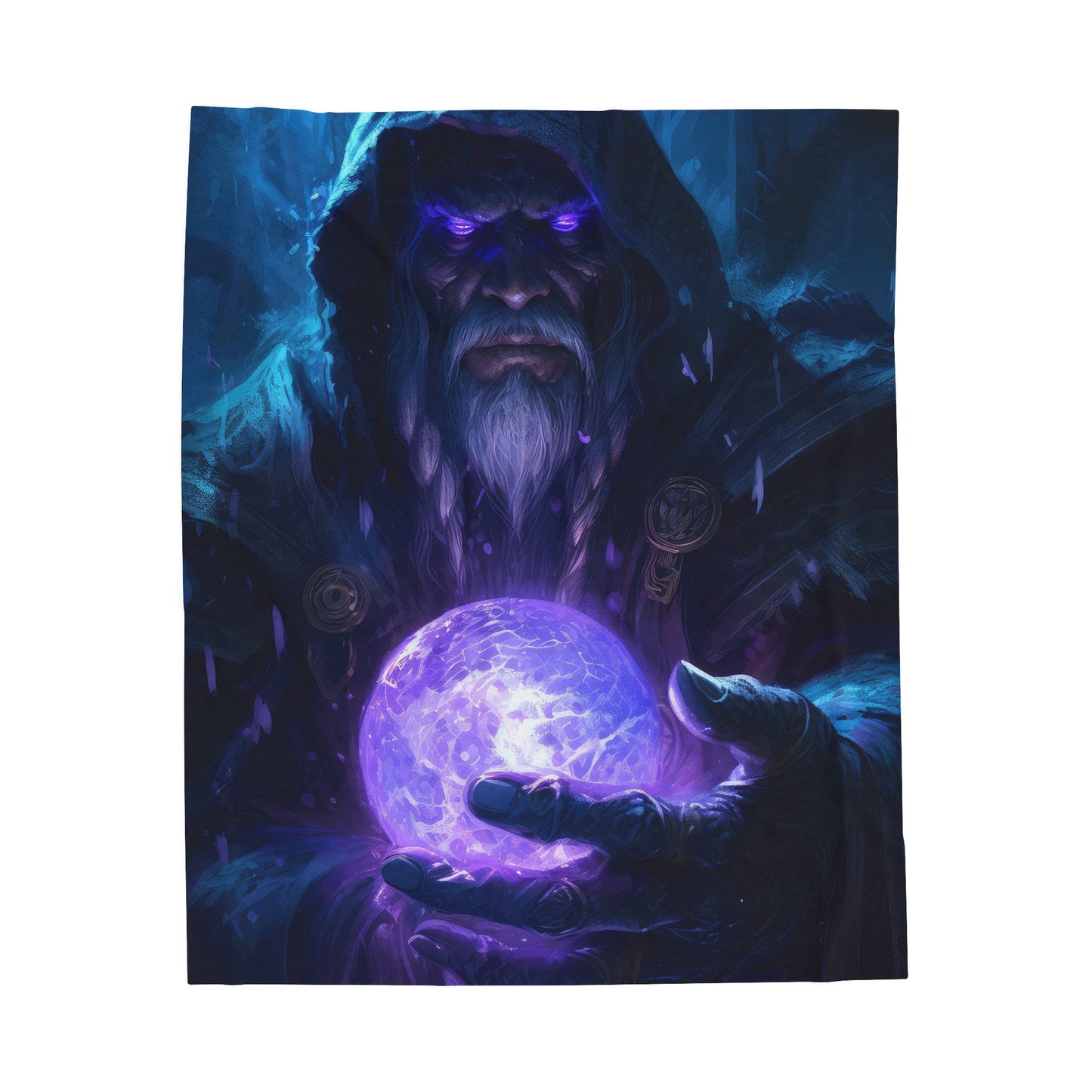 Magician Blanket - Warlock Velveteen Plush Blanket - Gift for Geek Gamer