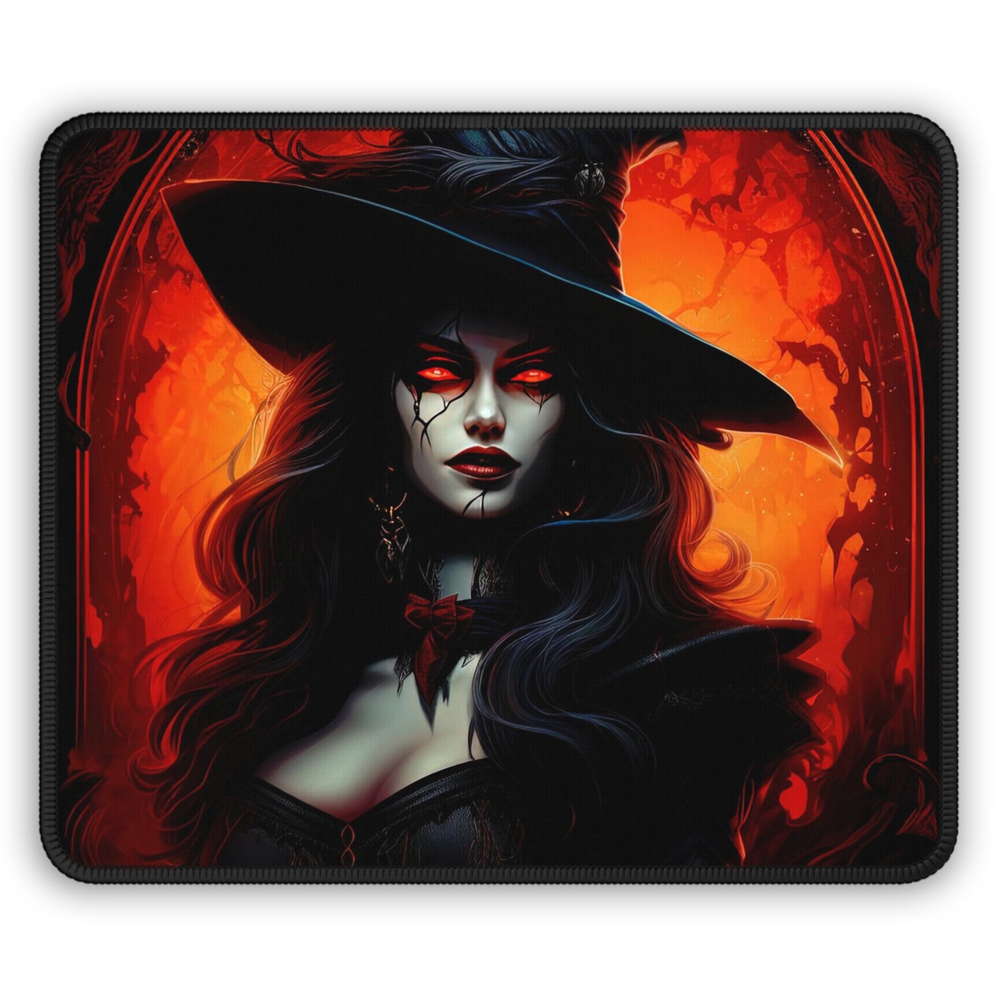 Gaming Mouse Pad - Vampire Witch Fantasy Mouse Pad - Gift for Gamer Boyfriend Husband