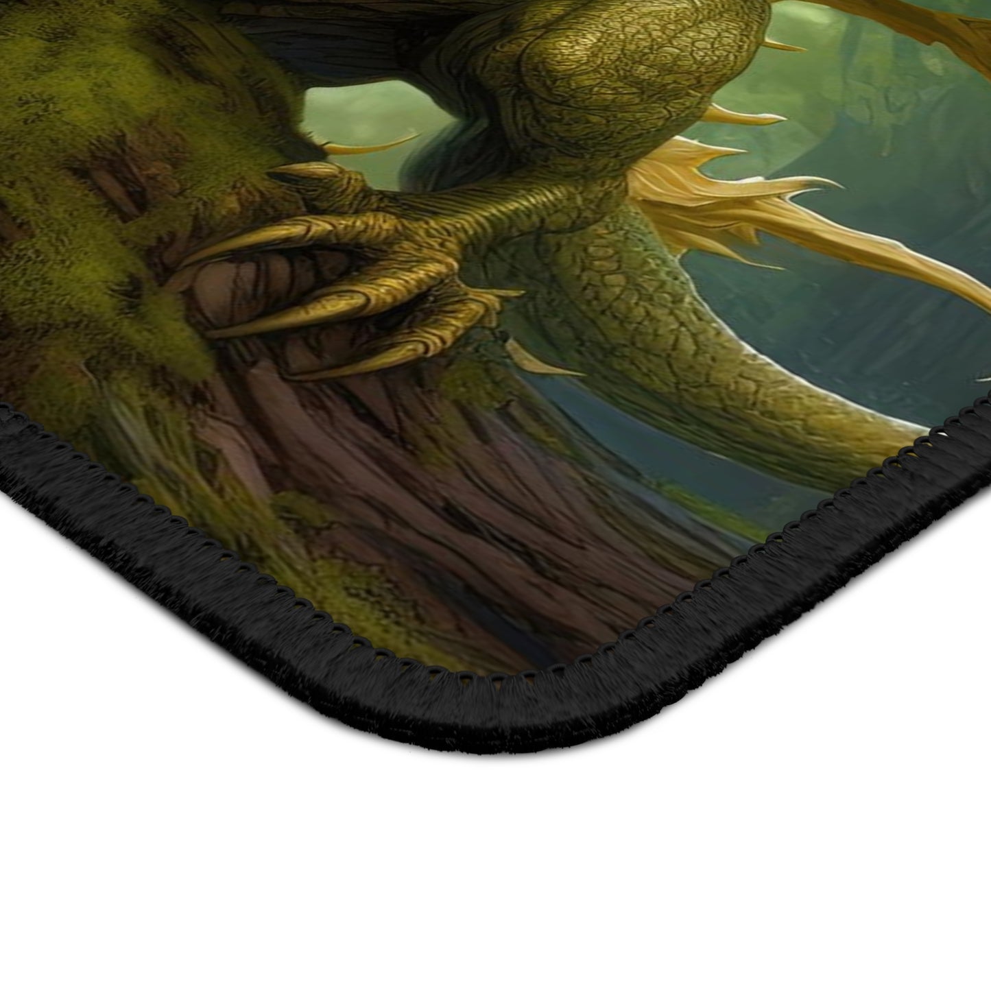 Gamer Mouse Pad - Green Nature Dragon Gaming Mouse Pad - Gift for Gamer Boyfriend Husband