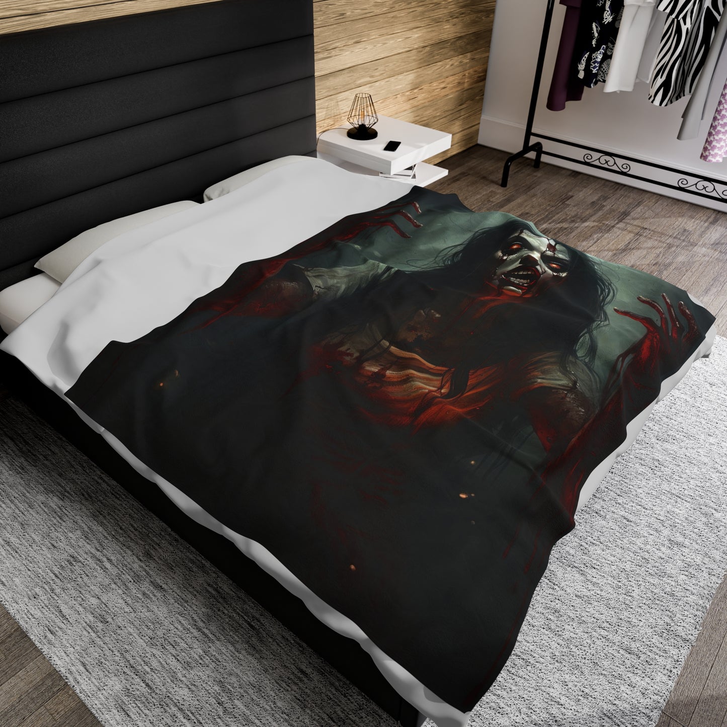 Halloween Horror Blanket - Bloody Woman Zombie - Halloween Gift