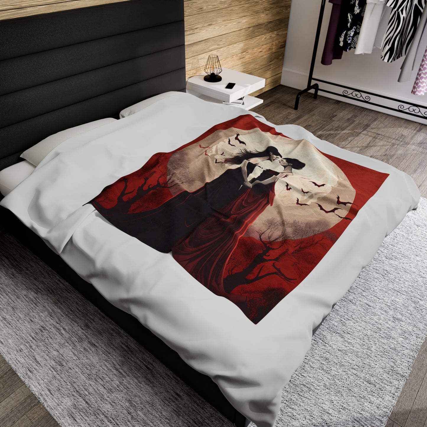 Lesbian Vampires Blanket - Eternal Bonds: Love Among Female Vampires