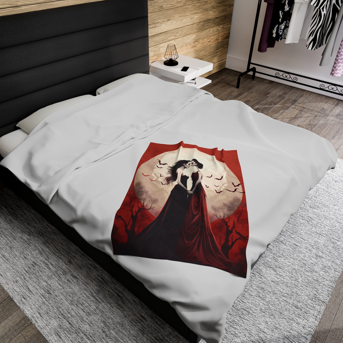 Lesbian Vampires Blanket - Eternal Bonds: Love Among Female Vampires