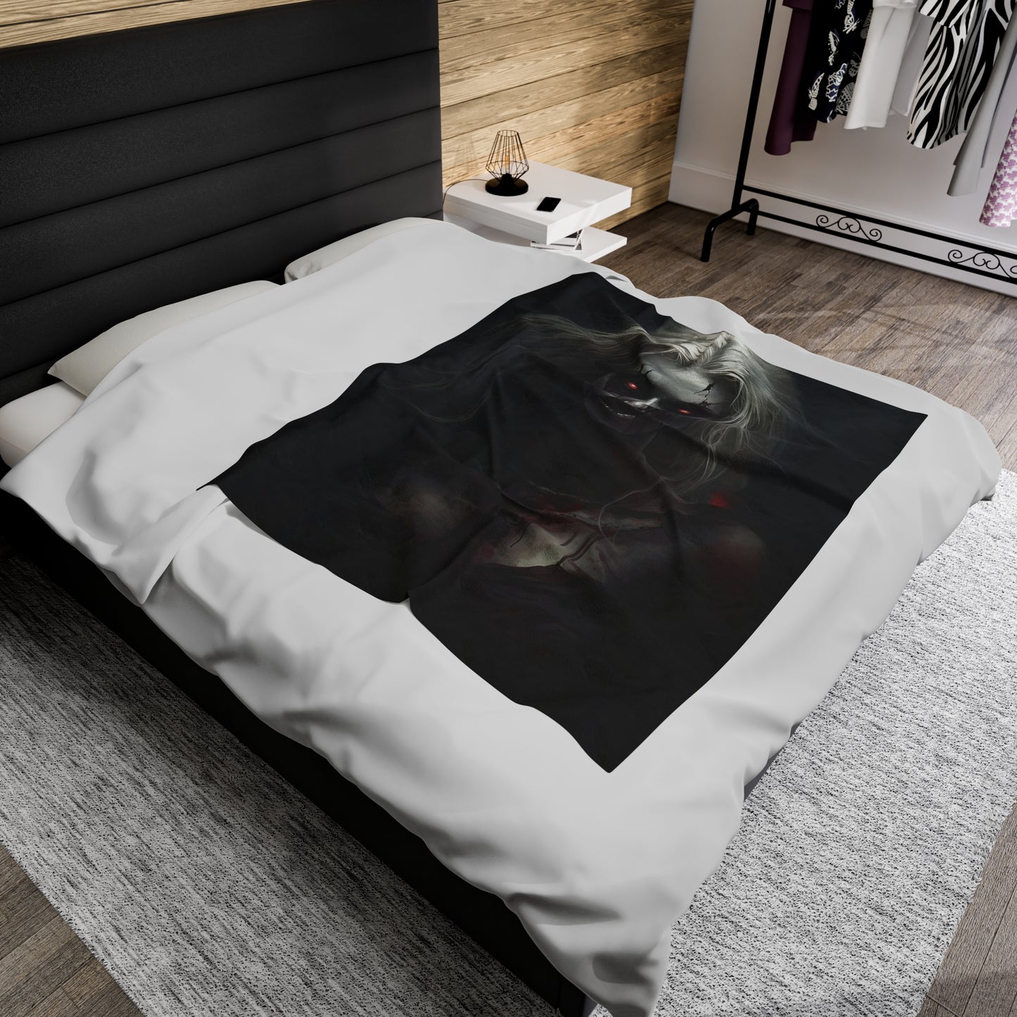 Halloween Horror Blanket - Blonde Woman Zombie - Gift for Halloween