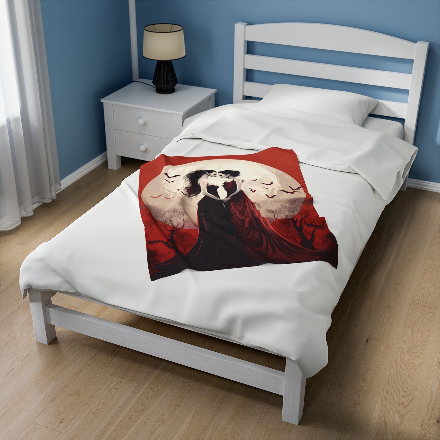 Lesbian Vampires Blanket - Eternal Bonds: Love Among Female Vampires