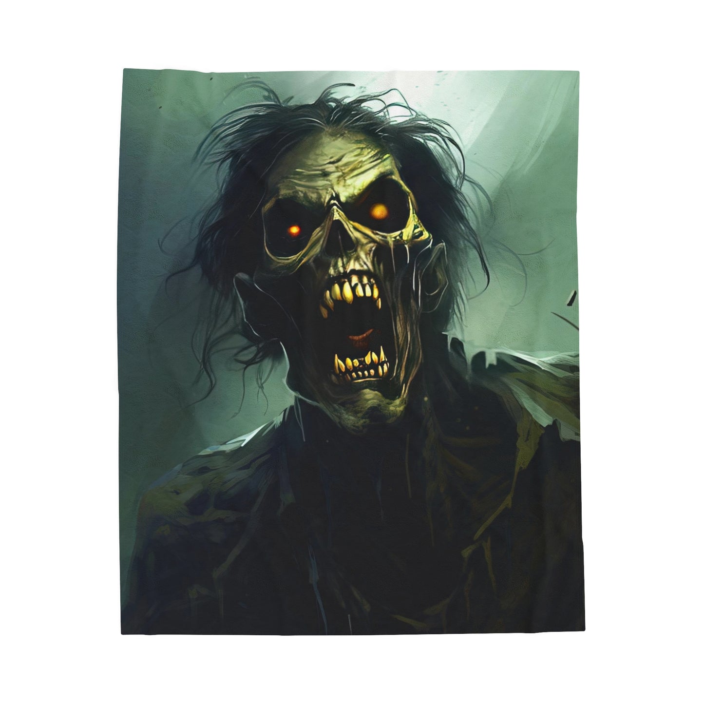Halloween Horor Blanket - Zombie Portrait - Halloween Gift
