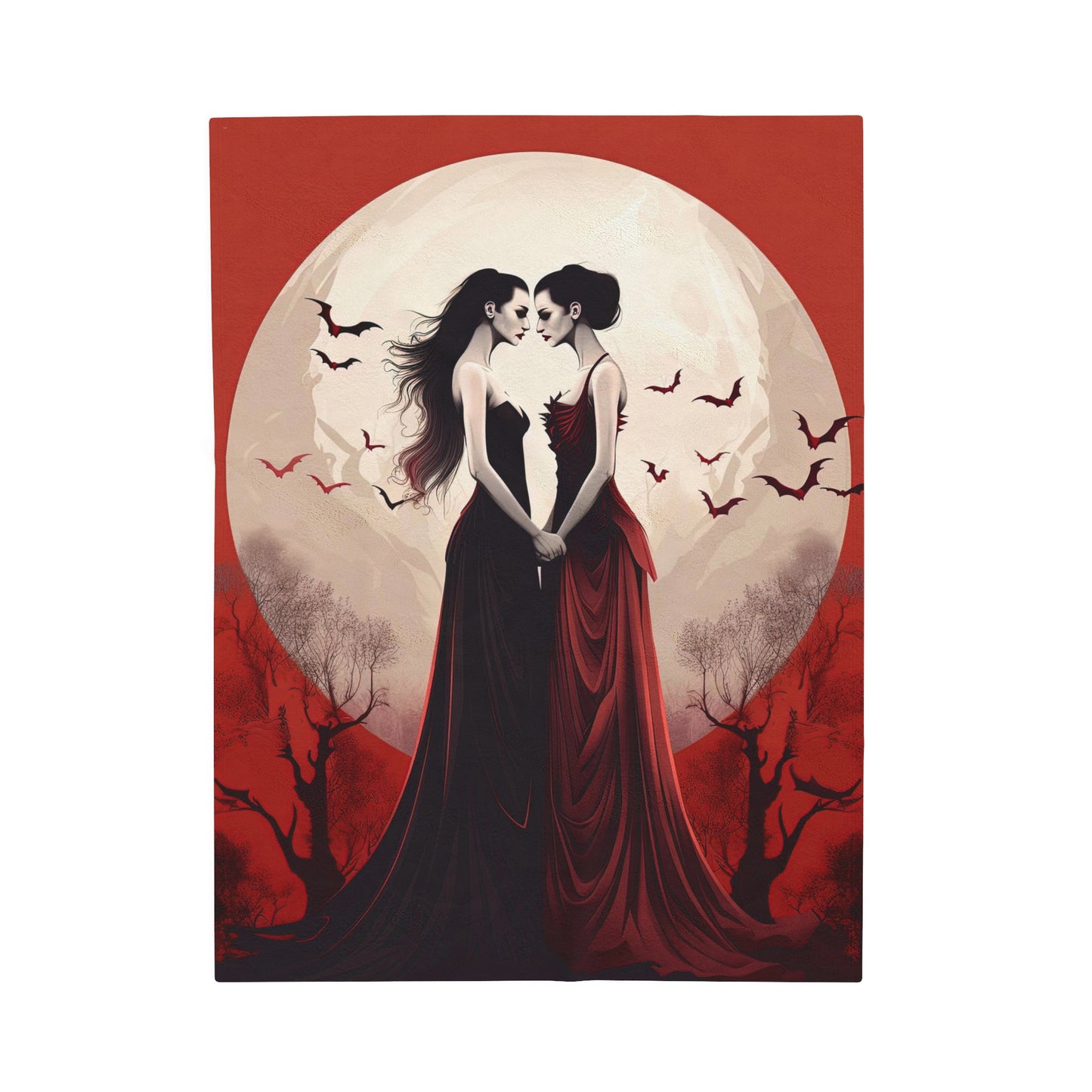 Lesbian Vampires Blanket - Eternal Bonds: Love Among Female Vampires