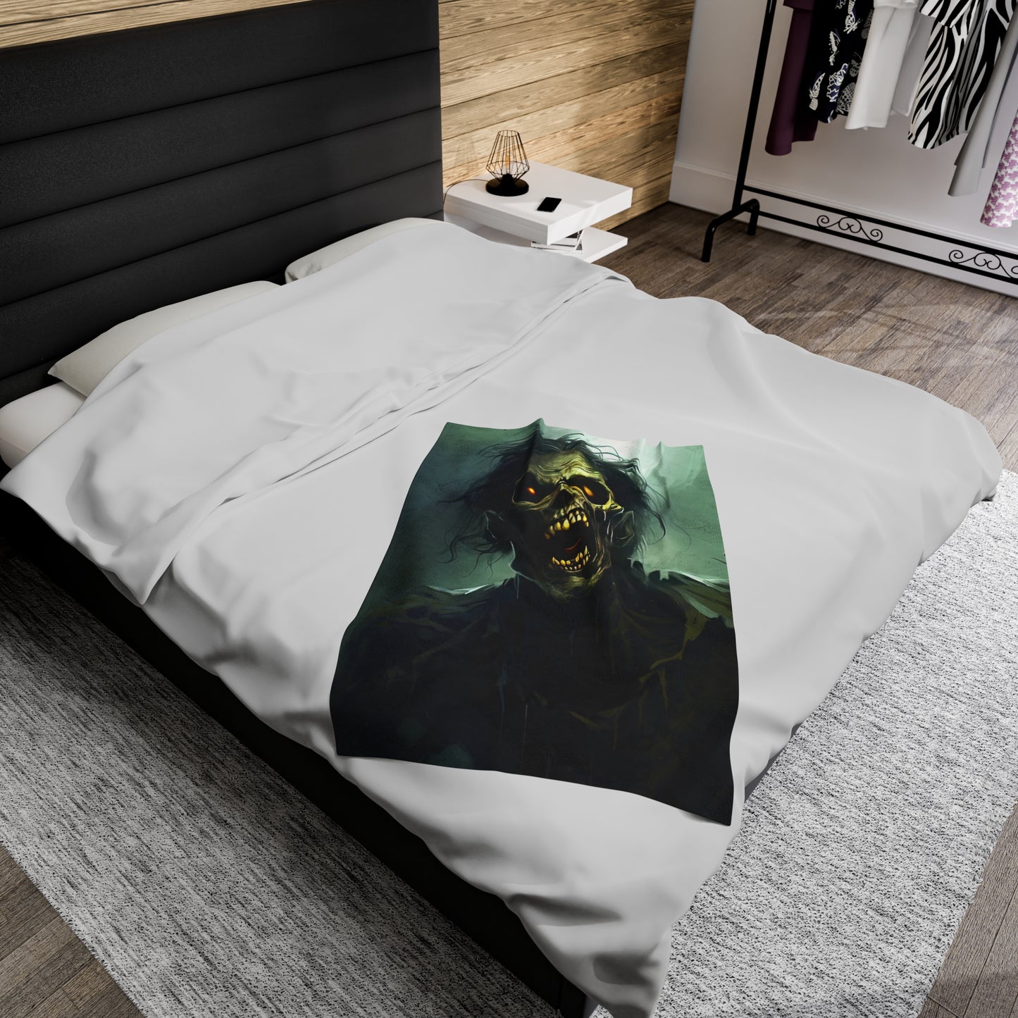 Halloween Horor Blanket - Zombie Portrait - Halloween Gift