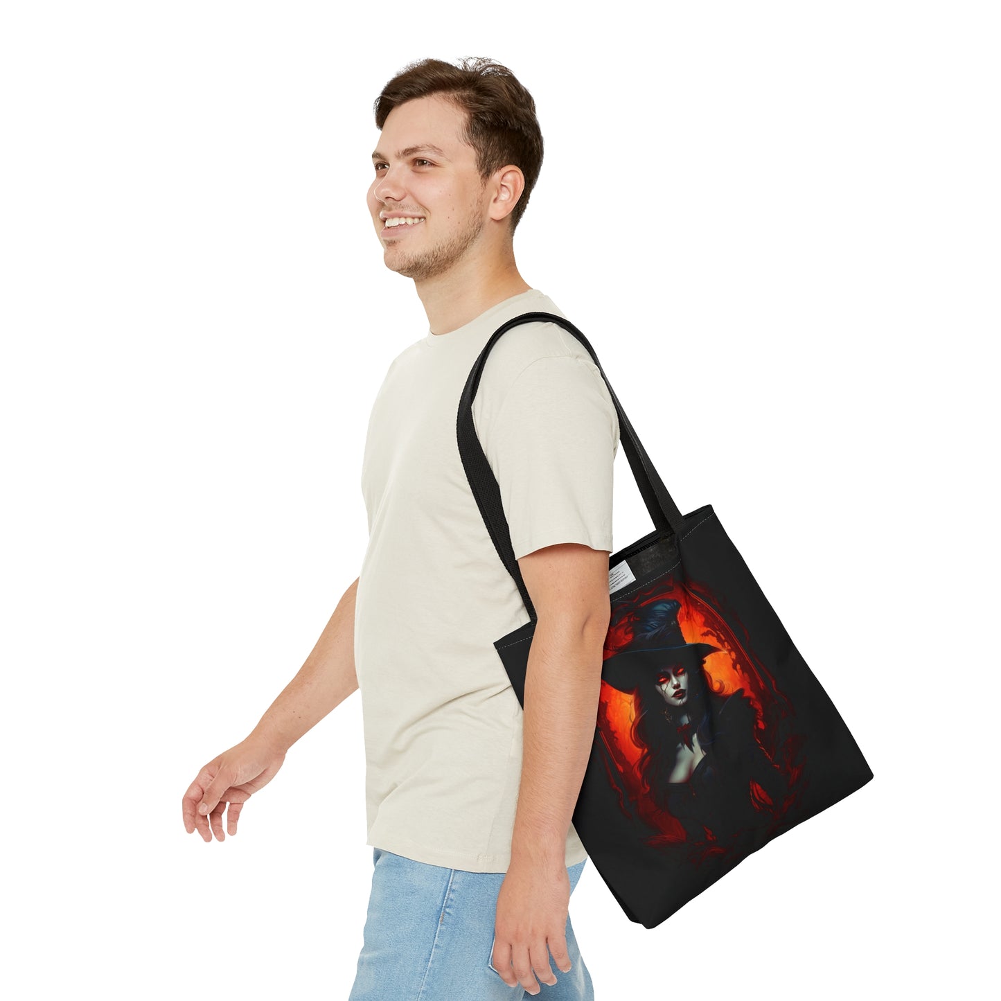Witch Vampire Tote Bag - Halloween Fantasy Gift