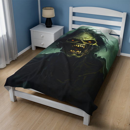 Halloween Horor Blanket - Zombie Portrait - Halloween Gift