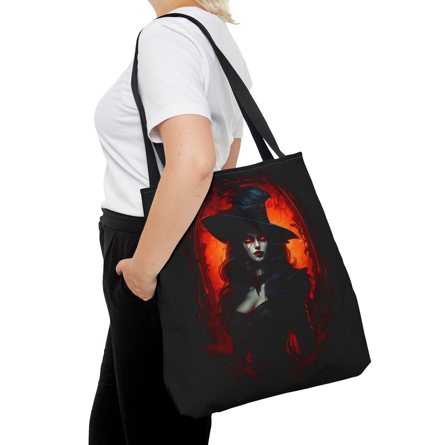 Witch Vampire Tote Bag - Halloween Fantasy Gift