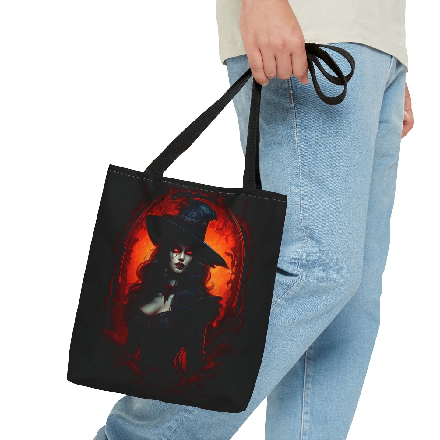 Witch Vampire Tote Bag - Halloween Fantasy Gift