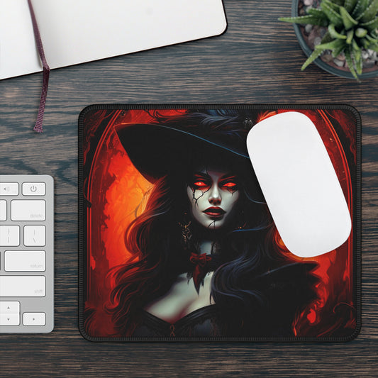 Gaming Mouse Pad - Vampire Witch Fantasy Mouse Pad - Gift for Gamer Boyfriend Husband
