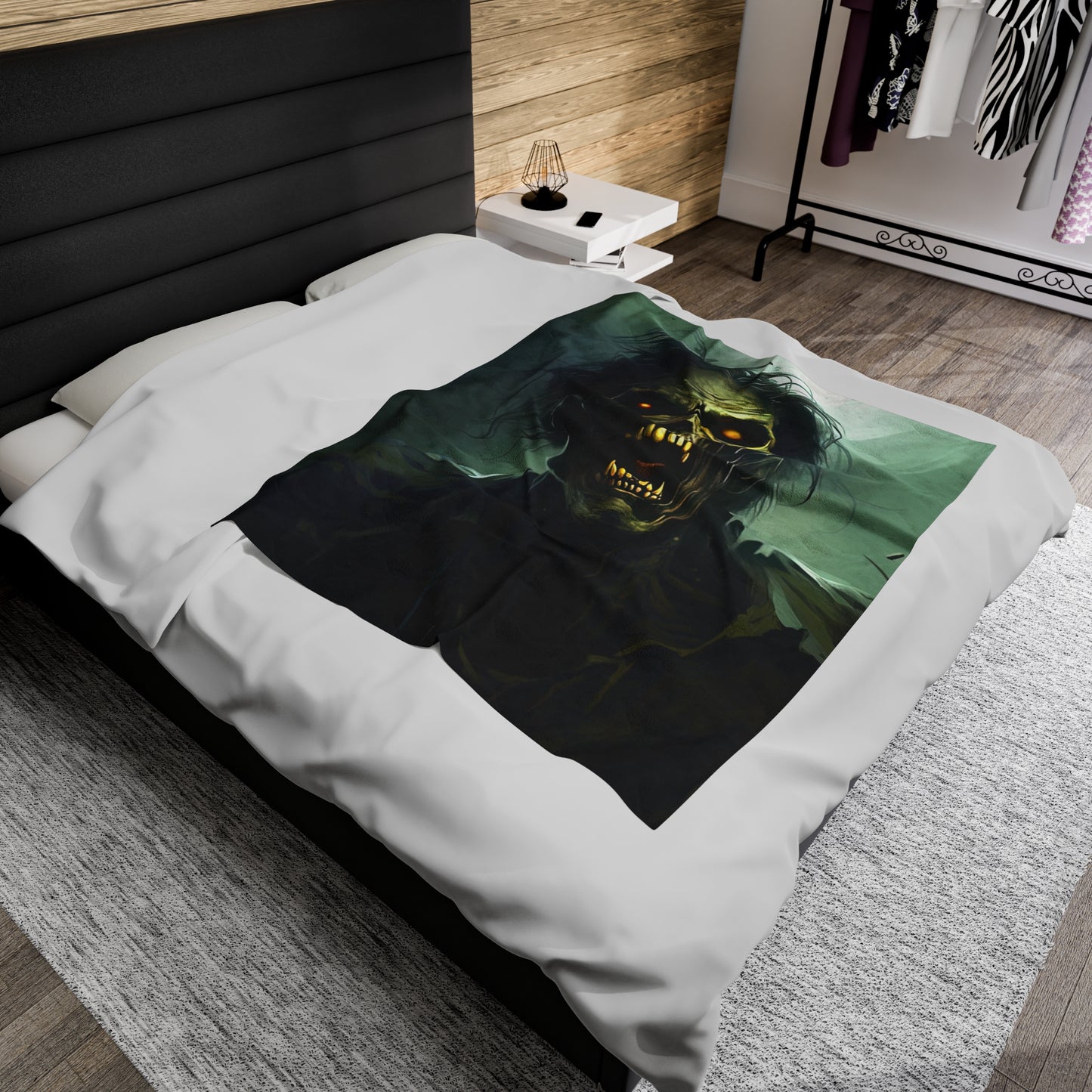 Halloween Horor Blanket - Zombie Portrait - Halloween Gift