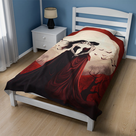 Lesbian Vampires Blanket - Eternal Bonds: Love Among Female Vampires