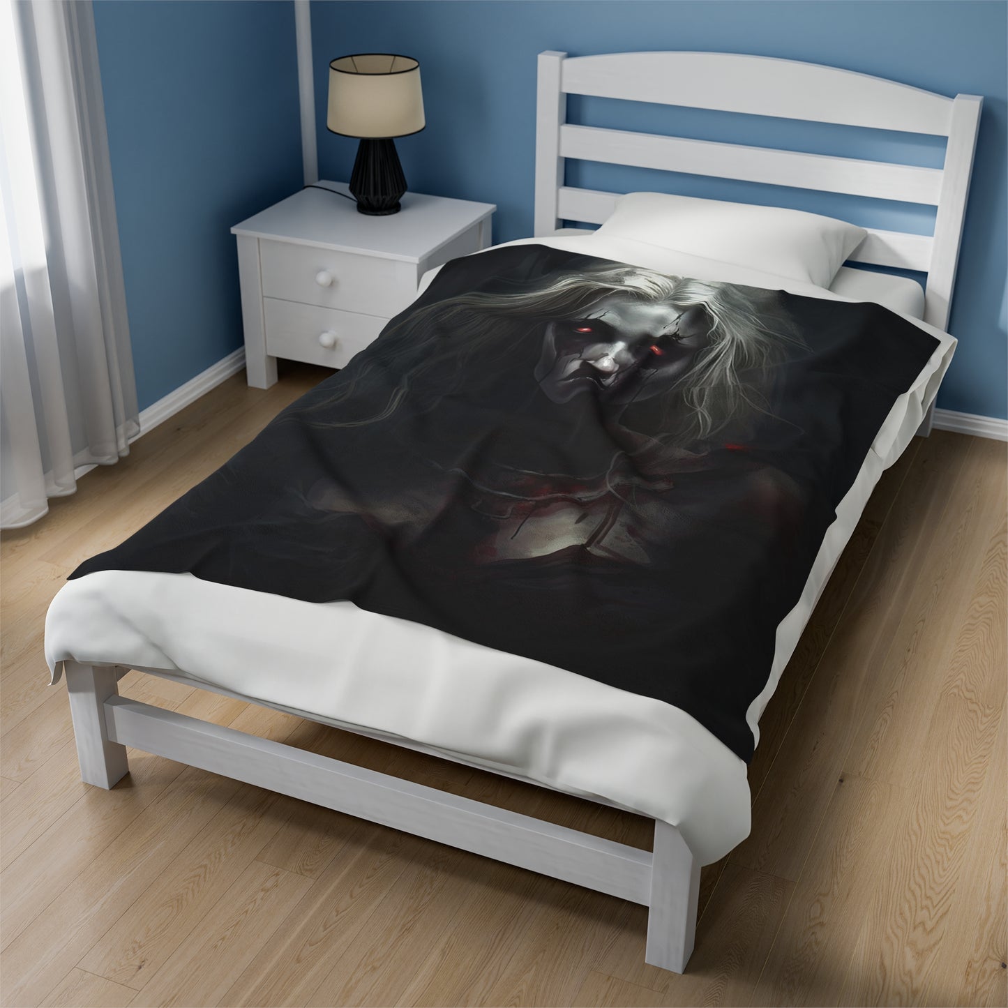 Halloween Horror Blanket - Blonde Woman Zombie - Gift for Halloween