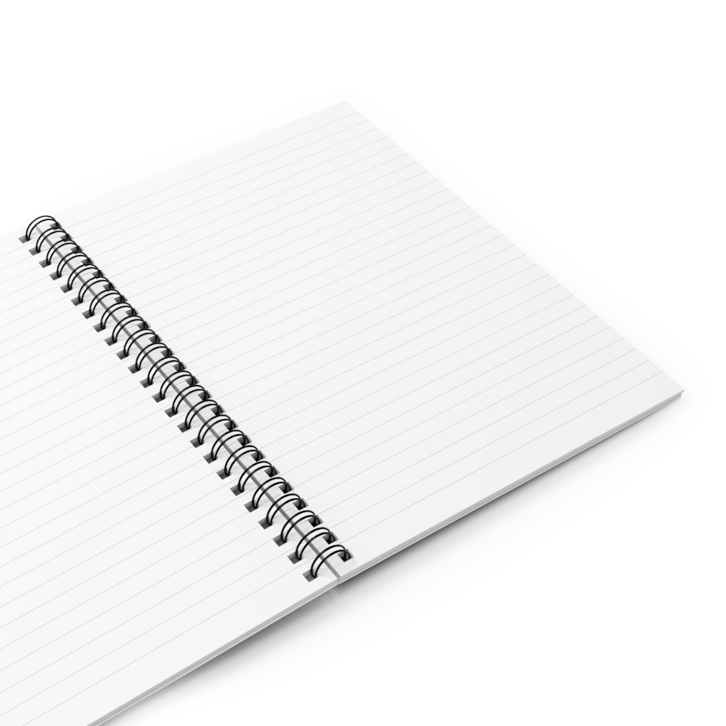 Spiral Notebook - Ruled Line - Black Dragon on a mountain at midnight